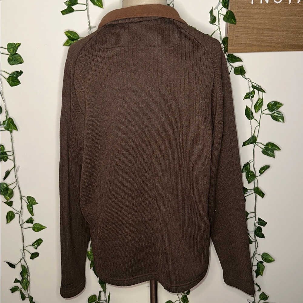 Columbia Collared Quarter Button Thermal Sweater Crewneck Men’s - Picture 4 of 6